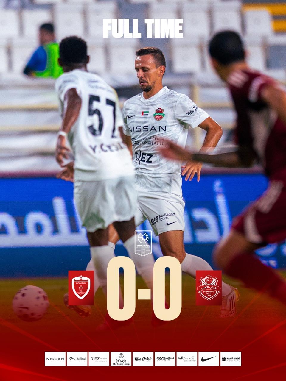 Shabab Alahli and Al Wahda shared the spoils after goalless draw