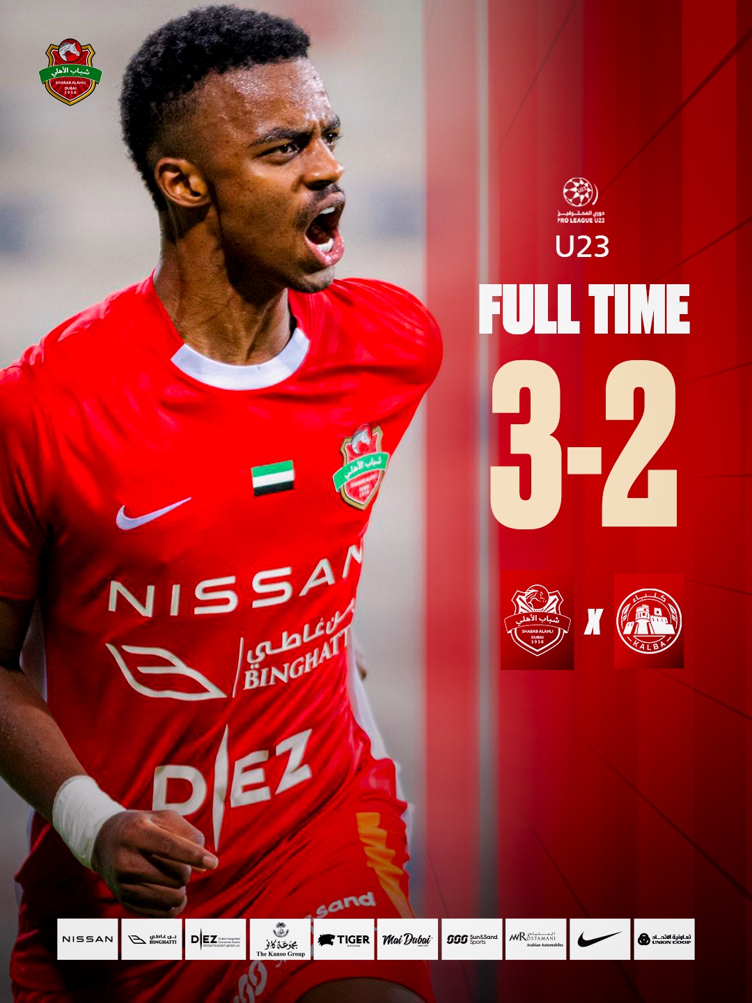 Shabab Al Ahli wins Kalba 3-2