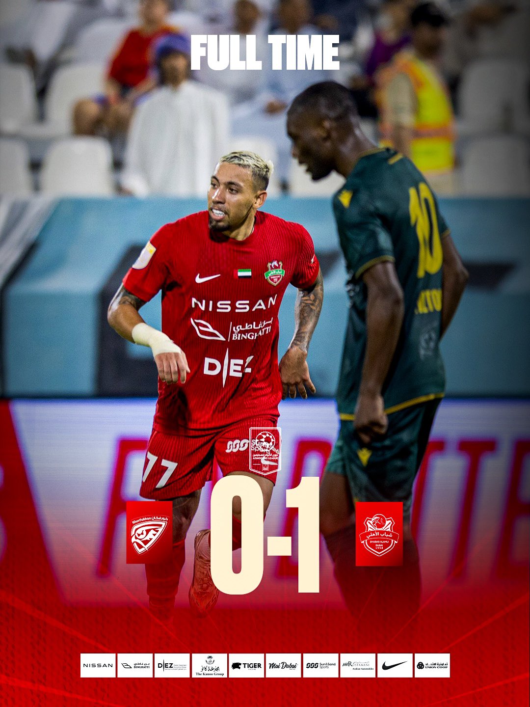 Shabab Al Ahli wins Khorfakan 1-0