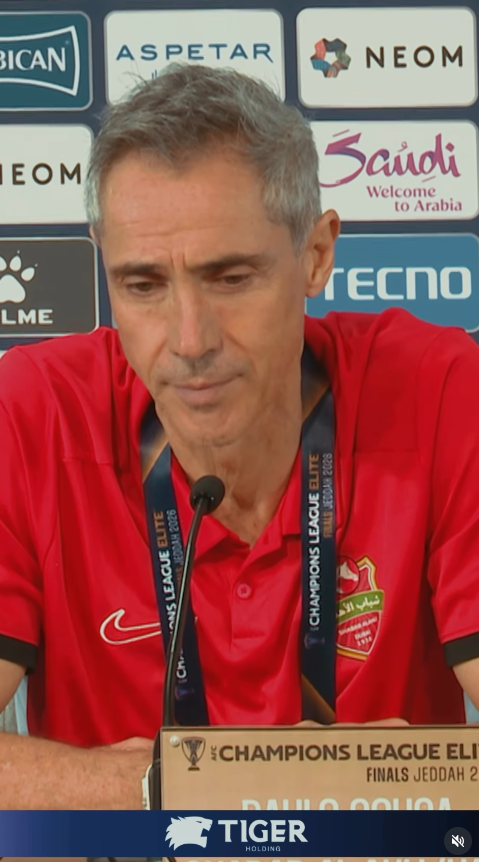 ‏باولو سوزا: فخورون بتمثيل الإمارات ونطمح لمواصلة مشوار البطولة