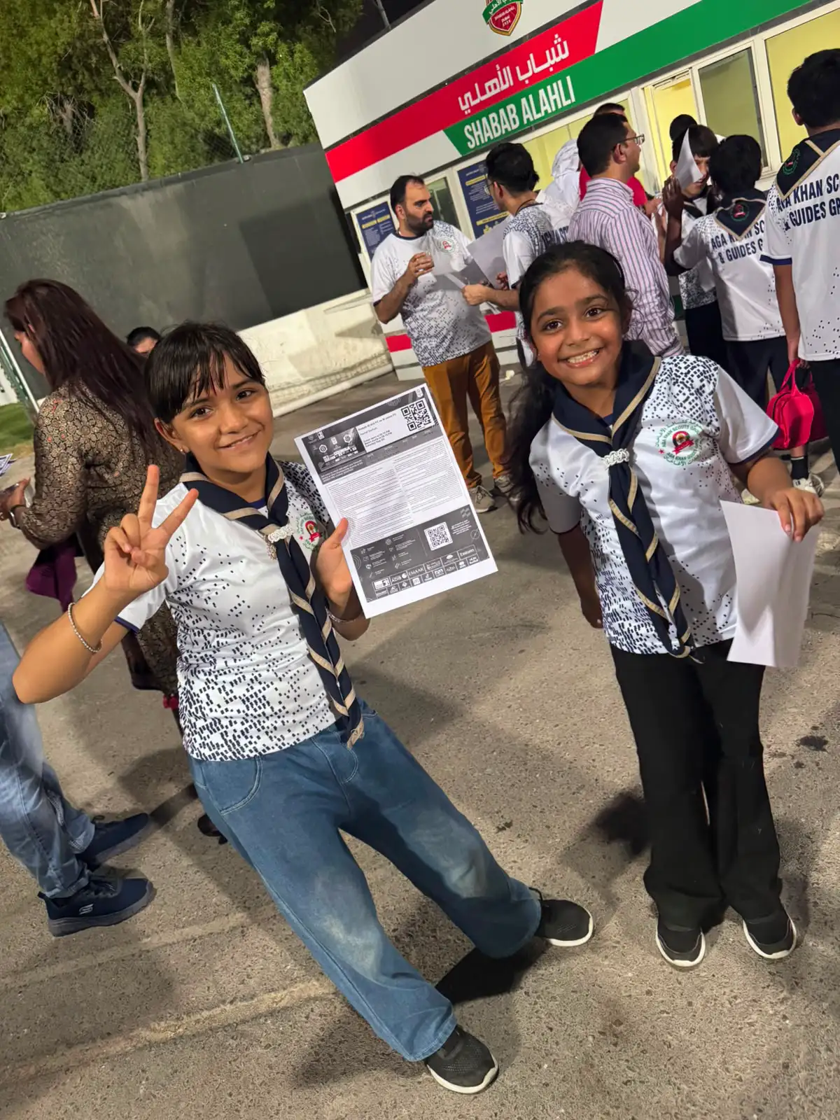 Dubai Scouts at Shabab Al Ahli VS Al Jazira